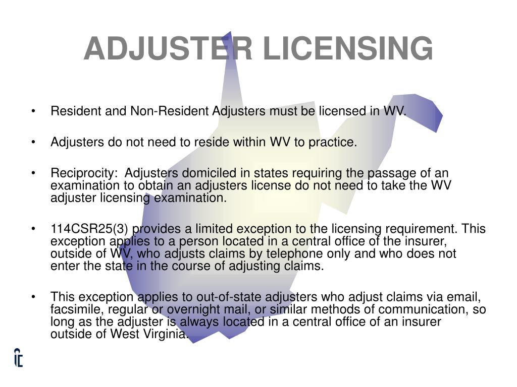 PPT WEST VIRGINIA WORKERS’ COMPENSATION ADJUSTER TRAINING SEMINAR
