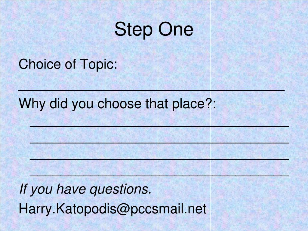 PPT My Favorite Place Speech PowerPoint Presentation, free download