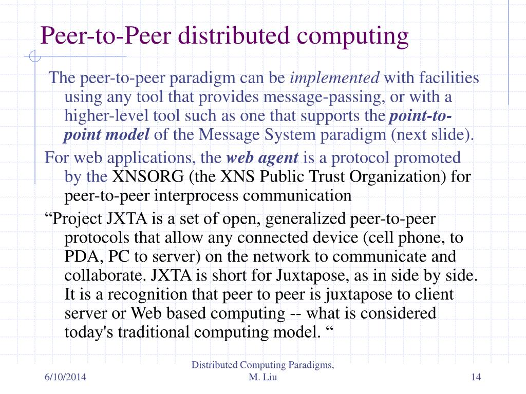 PPT Distributed Computing Paradigms PowerPoint Presentation, free