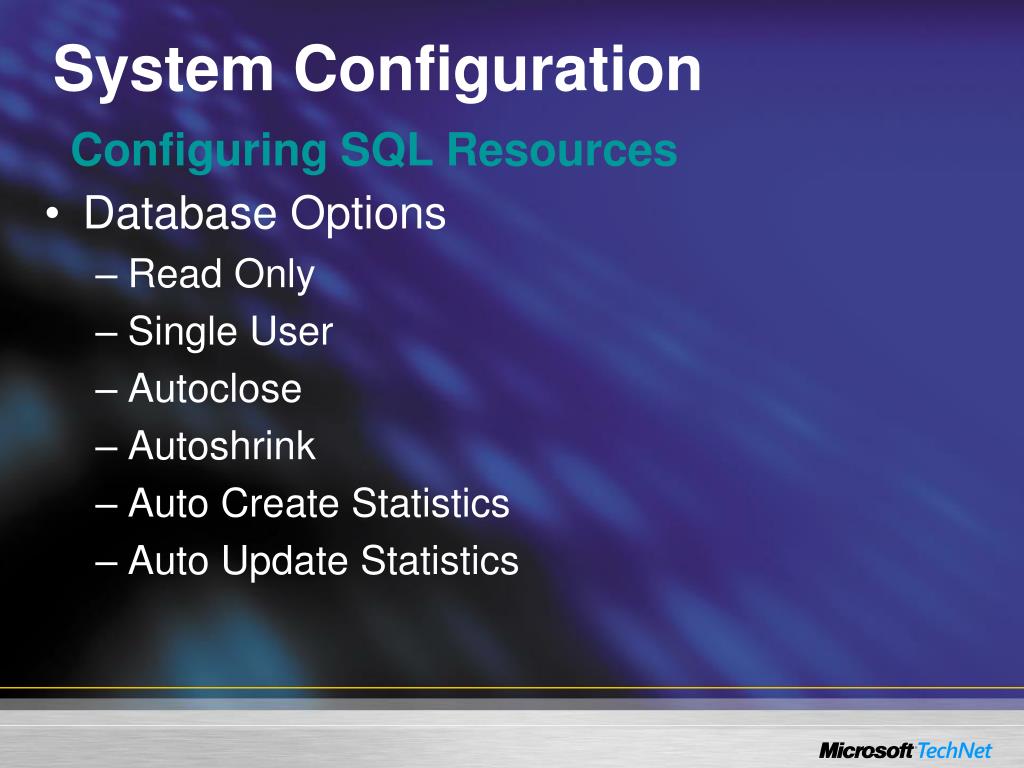 PPT Microsoft ® SQL Server ™ 2000 Performance PowerPoint Presentation
