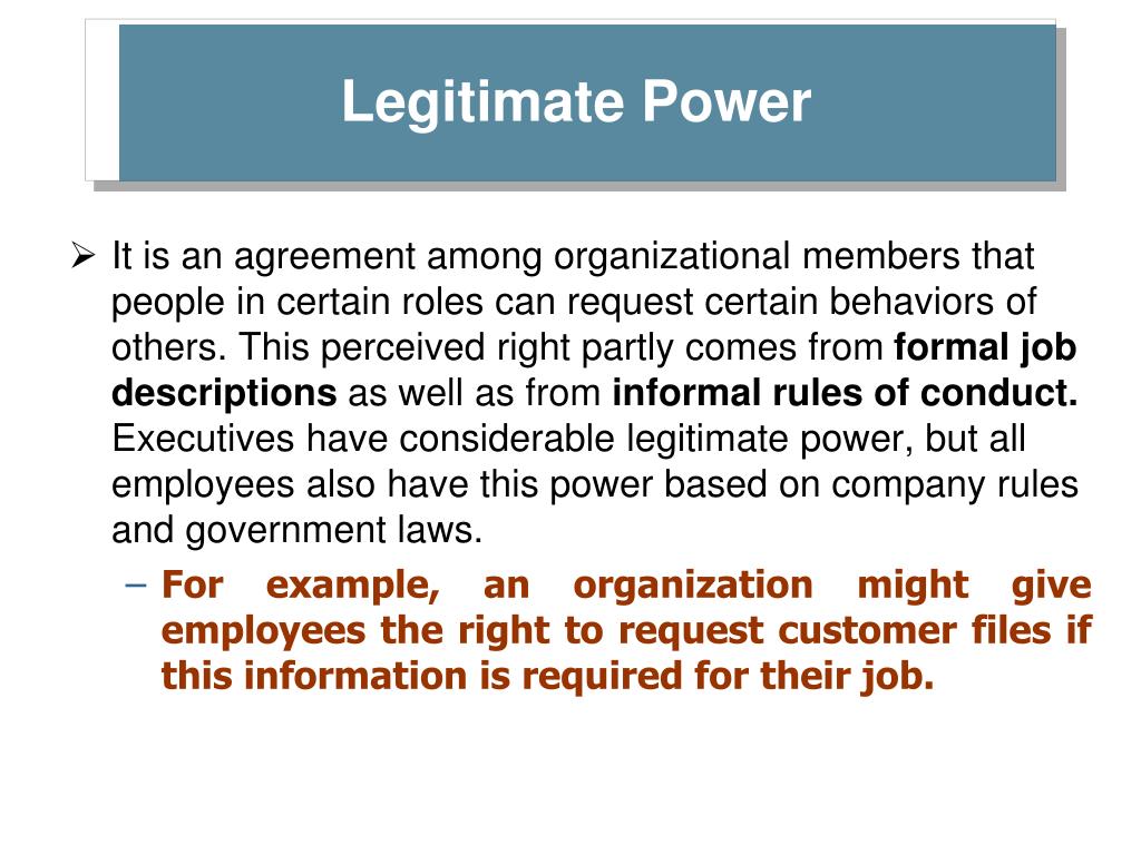 Definition Of Legitimate Power Definitionjulh