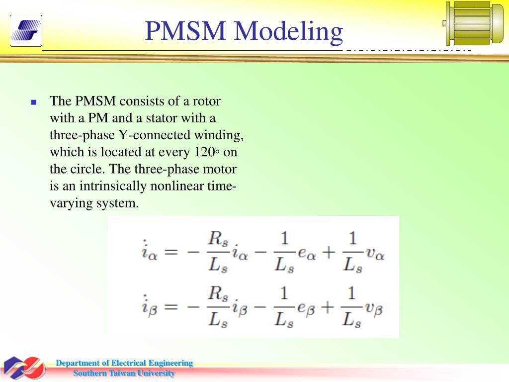 PPT A HighSpeed SlidingMode Observer for the Sensorless Speed