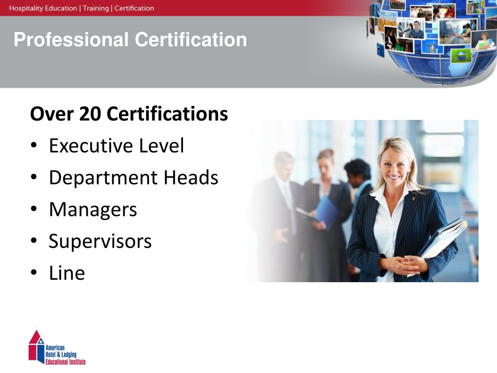 PPT Hospitality Professional Certification FOR YOUR TEAM PowerPoint