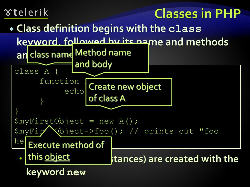 PPT ObjectOriented Programming with PHP PowerPoint Presentation