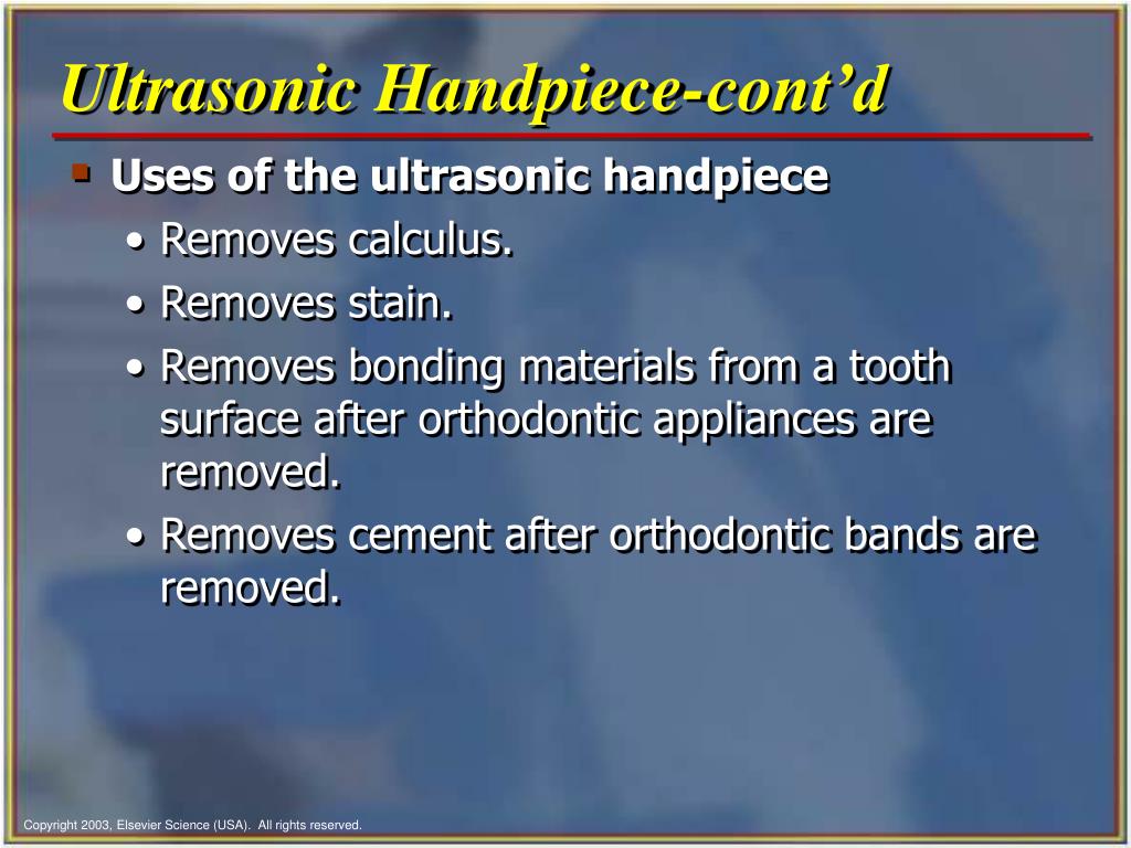 PPT Chapter 35 Dental Handpieces and Accessories PowerPoint Presentation ID142933
