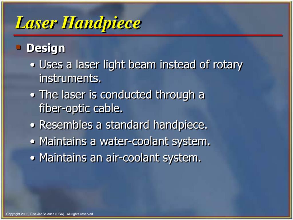 PPT Chapter 35 Dental Handpieces and Accessories PowerPoint Presentation ID142933