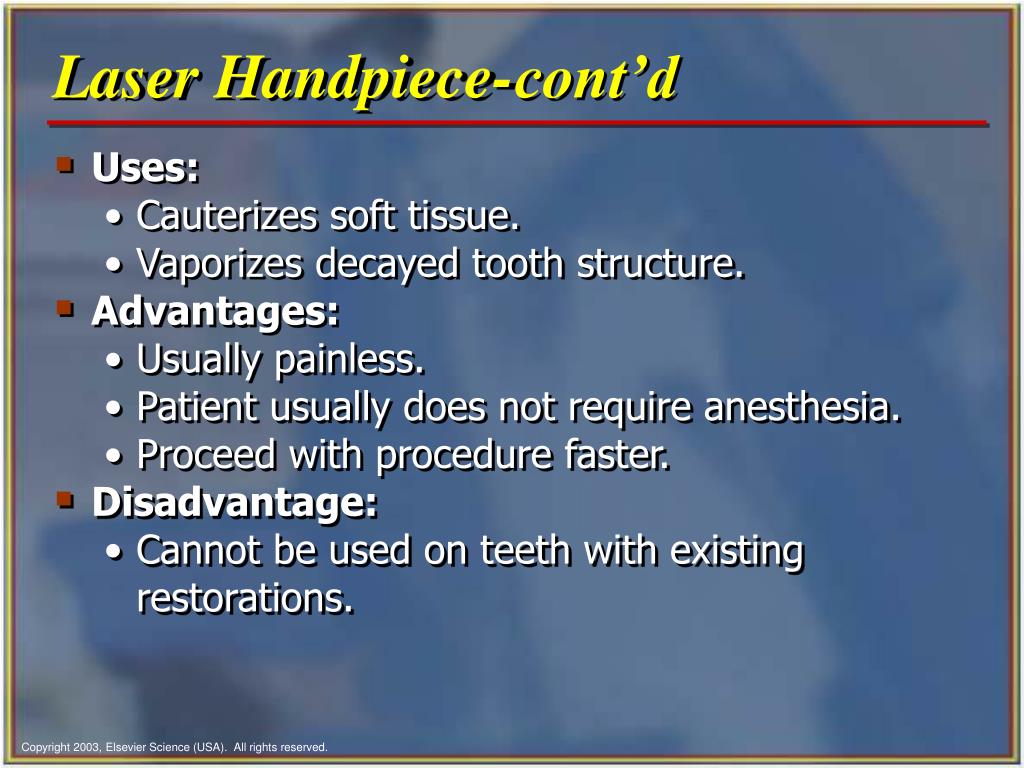 PPT Chapter 35 Dental Handpieces and Accessories PowerPoint Presentation ID142933