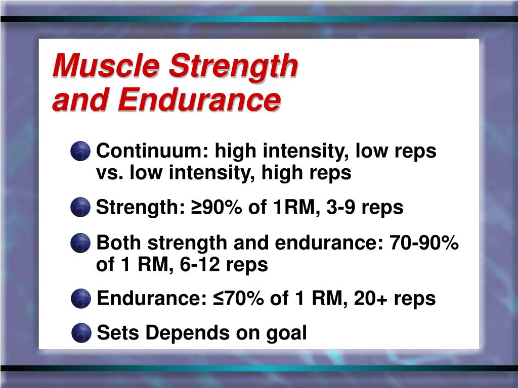 PPT Muscle Strength and Endurance PowerPoint Presentation, free