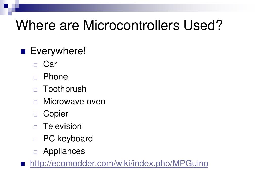 PPT Lecture 9 Microcontrollers part 1 PowerPoint Presentation