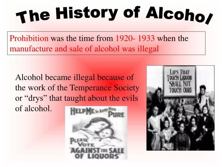 PPT The History of Alcohol PowerPoint Presentation ID1430921