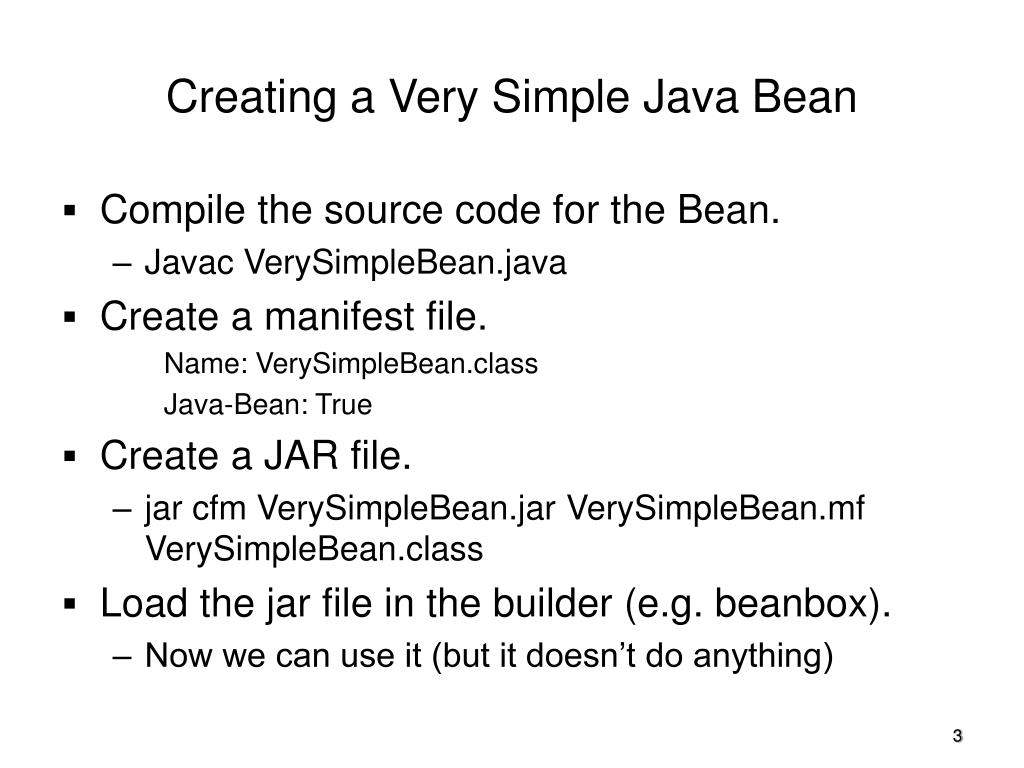 PPT Java Beans Basics PowerPoint Presentation, free download ID