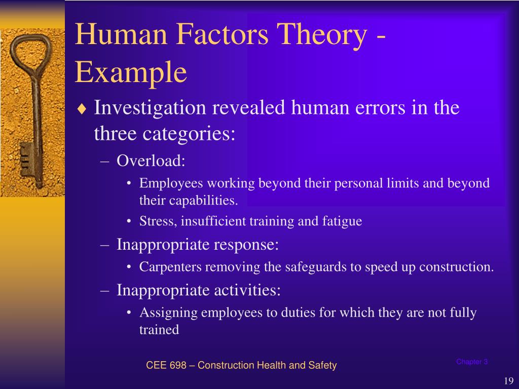 PPT CHAPTER 3 ACCIDENT CAUSATION THEORIES PowerPoint Presentation