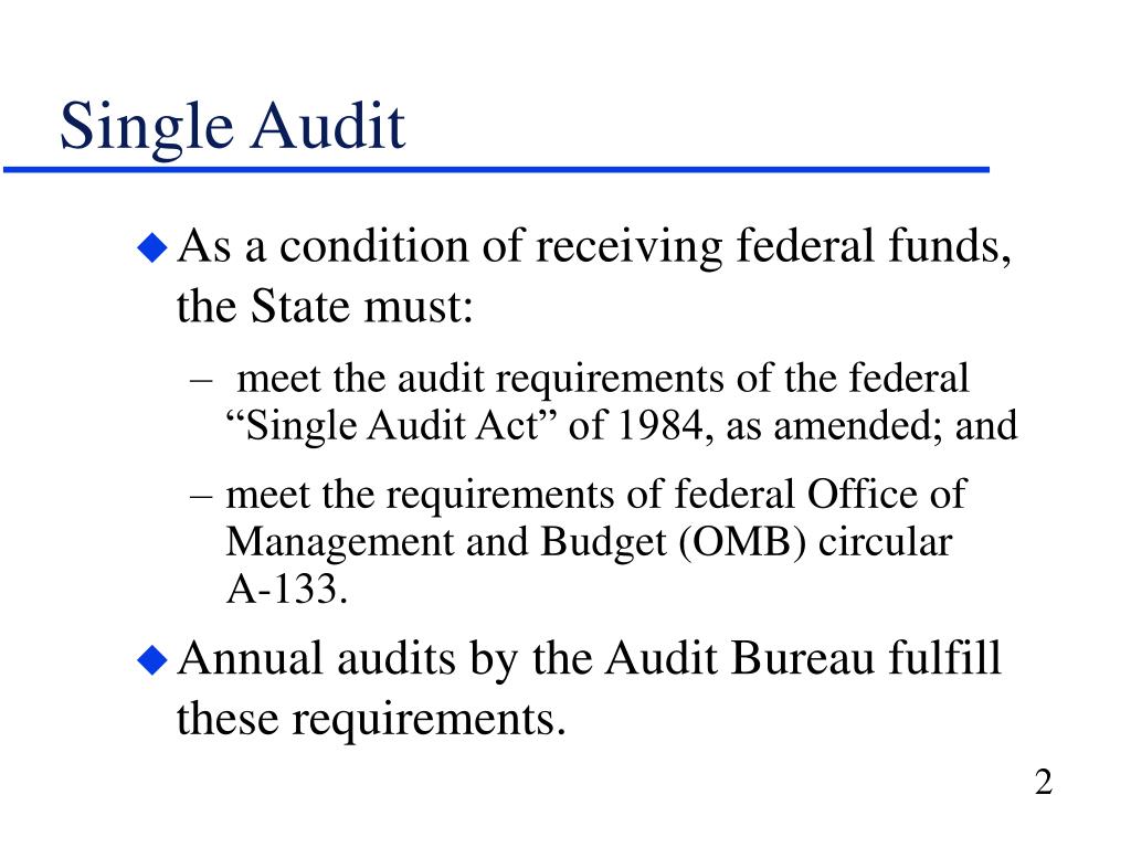 PPT Single Audit PowerPoint Presentation, free download ID1431692