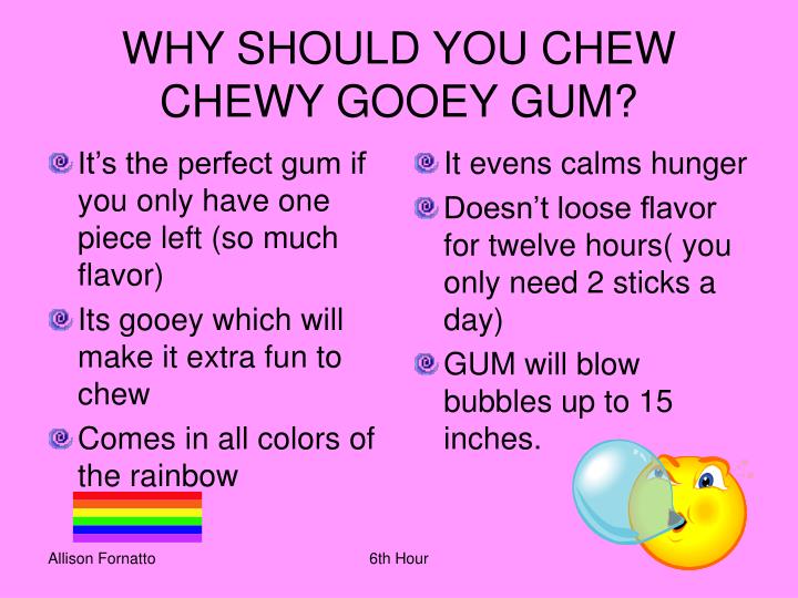 PPT Introducing……CHEWY GOOEY GUM! PowerPoint Presentation ID1433097