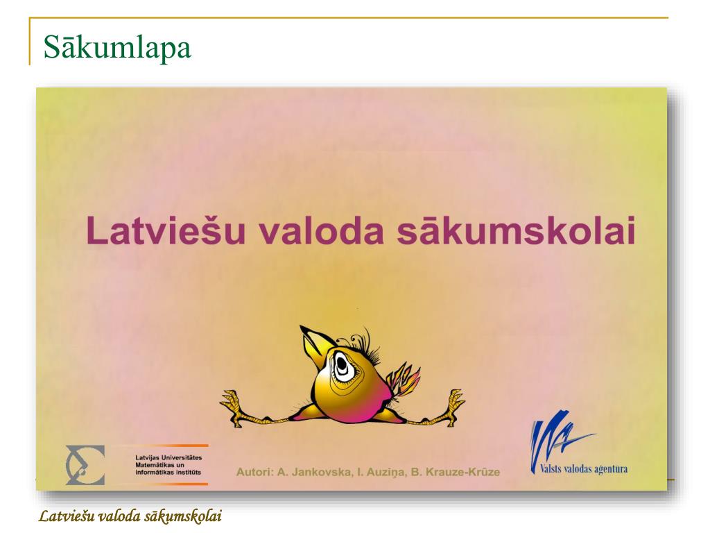PPT Latviešu valodas resursi evidē PowerPoint Presentation, free