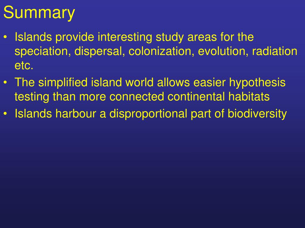 PPT Island Biogeography PowerPoint Presentation, free download ID