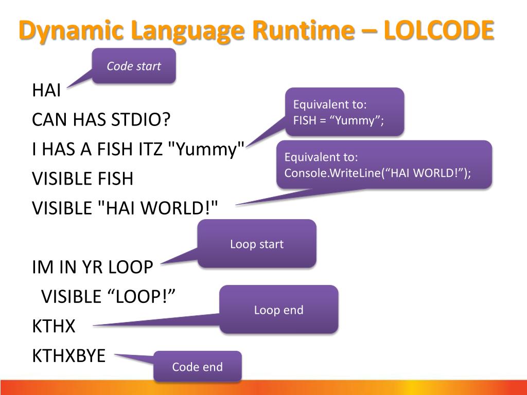 PPT Dynamic Languages & The Framework PowerPoint Presentation