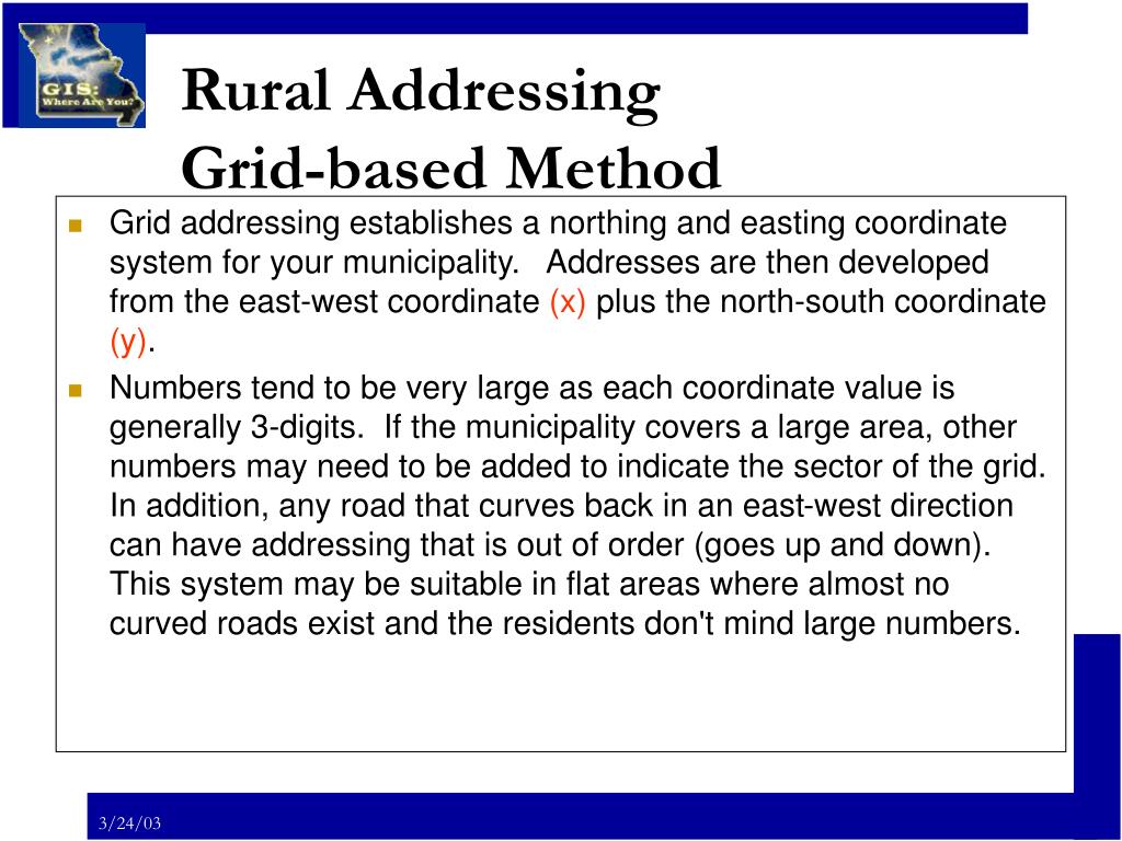 PPT Rural Addressing Methods PowerPoint Presentation, free download