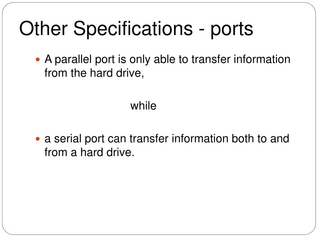 PPT Hardware specification of a computer system PowerPoint
