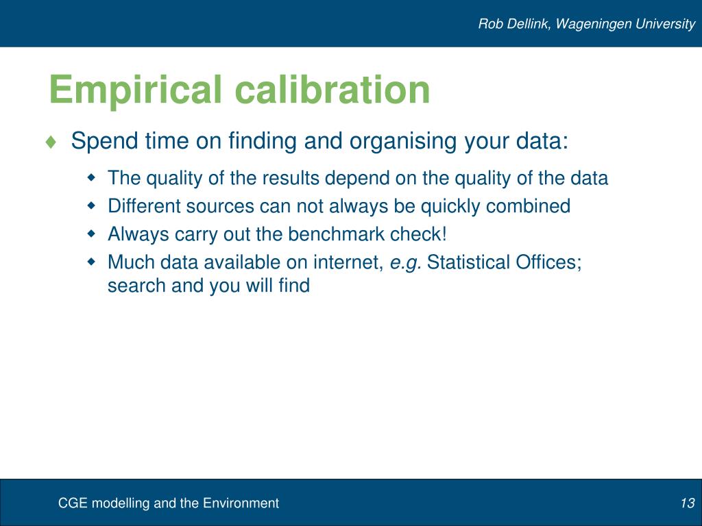 PPT Computable General Equilibrium (CGE) and the Environment