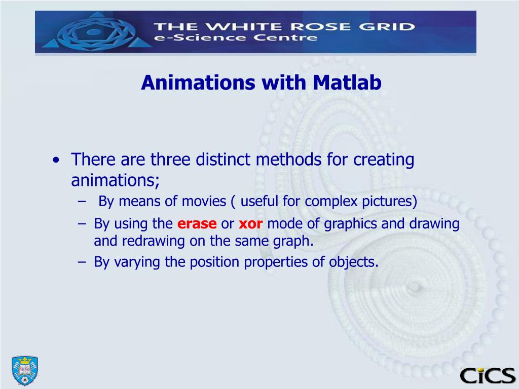 PPT INTRODUCTION TO MATLAB PART2 GRAPHICS PowerPoint Presentation