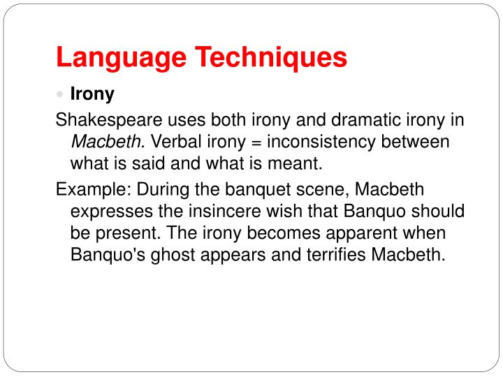 🎉 Verbal irony in macbeth. What is Irony? (with pictures). 20190124