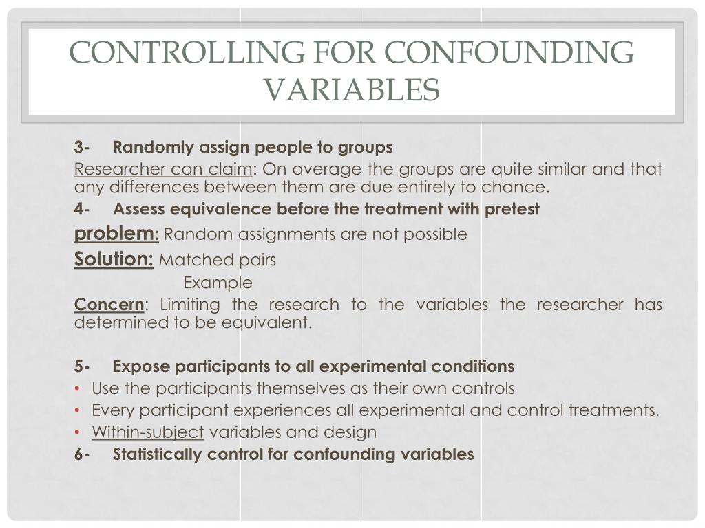 PPT Experimental and Ex Post Facto Designs PowerPoint Presentation