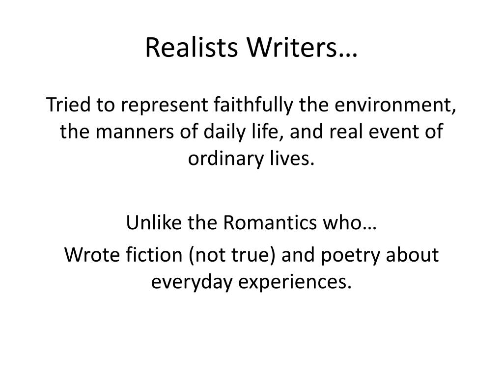 PPT Literary Realism PowerPoint Presentation, free download ID1445708