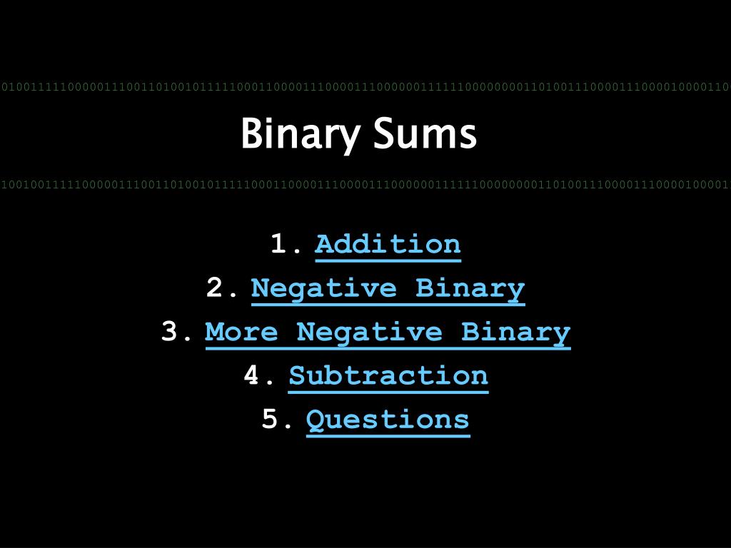 PPT Binary Numbers PowerPoint Presentation, free download ID1446107