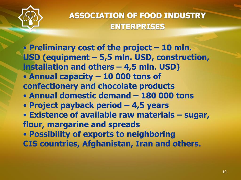 PPT ASSOCIATION OF FOOD INDUSTRY ENTERPRISES OF THE REPUBLIC OF