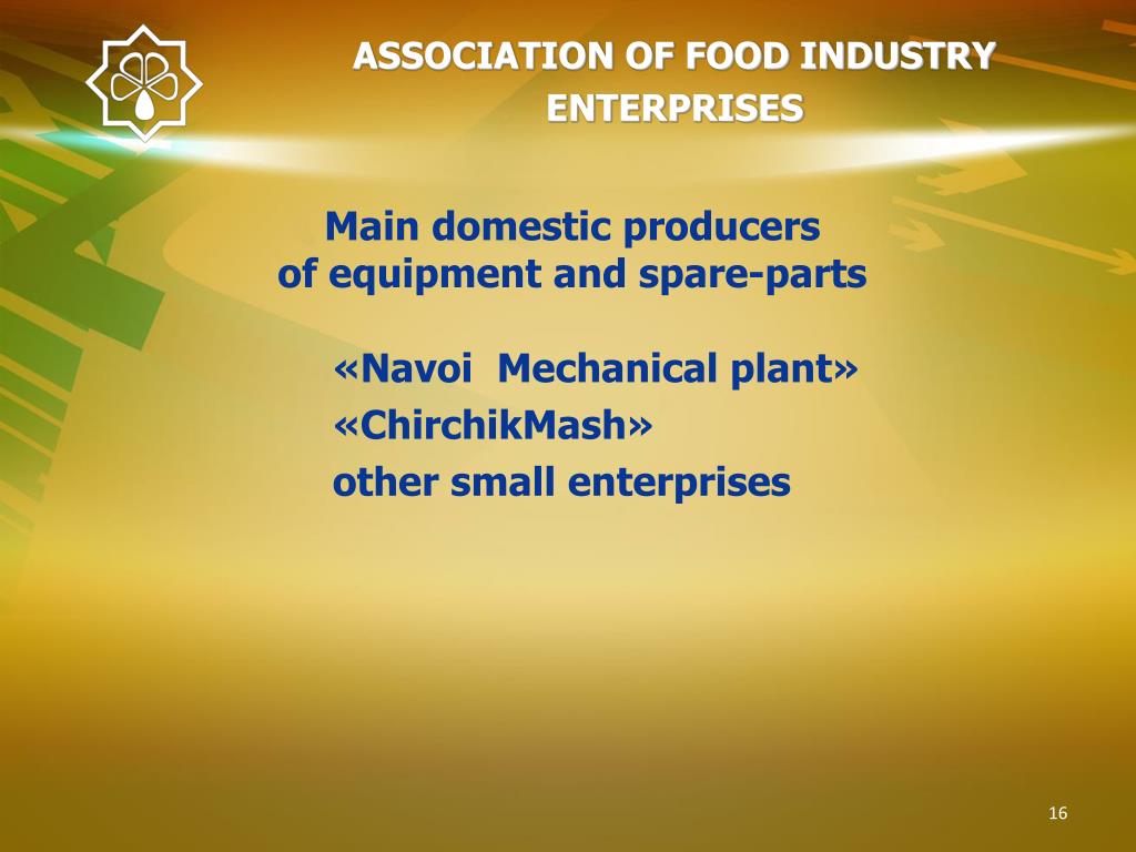PPT ASSOCIATION OF FOOD INDUSTRY ENTERPRISES OF THE REPUBLIC OF