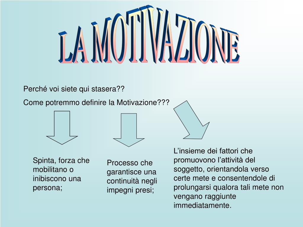 PPT LA MOTIVAZIONE PowerPoint Presentation, free download ID1447711