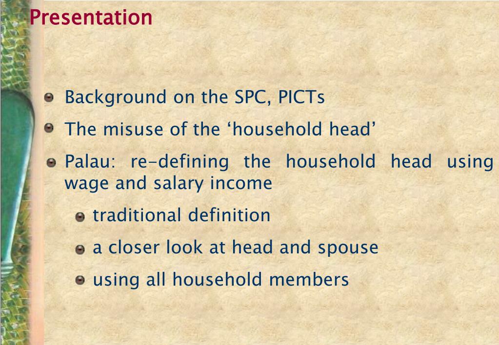 PPT Who is the head of the household? PowerPoint Presentation, free