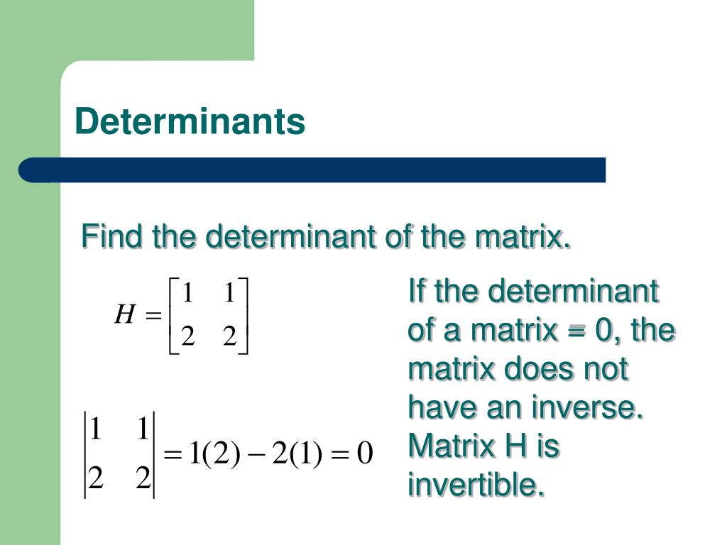 PPT Finding the Inverse of a Matrix PowerPoint Presentation, free