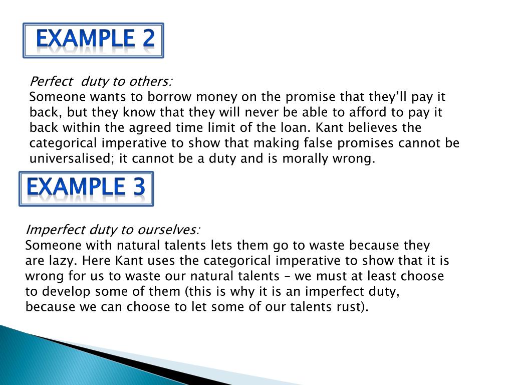 PPT Using the Categorical Imperative To Determine Our Duties