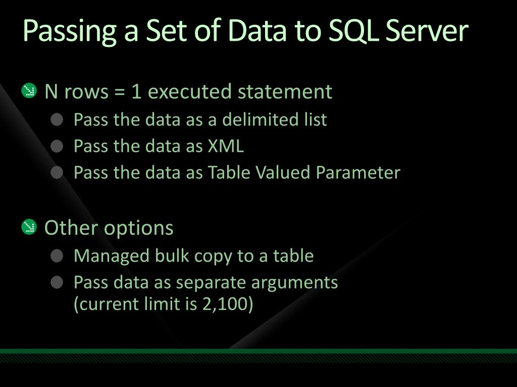 PPT Optimizing Microsoft SQL Server 2008 Applications Using Table