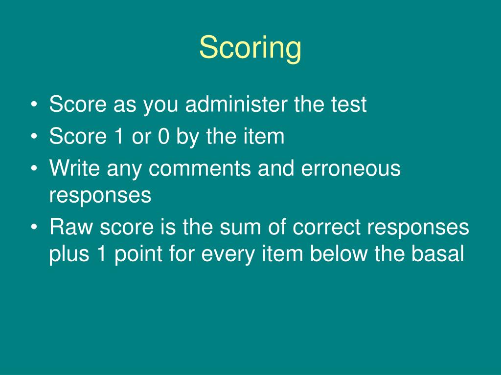 PPT Woodcock Reading Mastery TestRevised PowerPoint Presentation