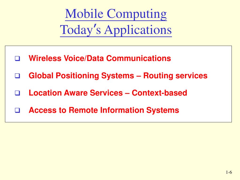 PPT Mobile & Wireless Computing Introduction PowerPoint Presentation