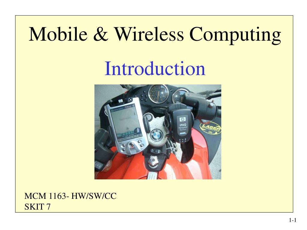 PPT Mobile & Wireless Computing Introduction PowerPoint Presentation