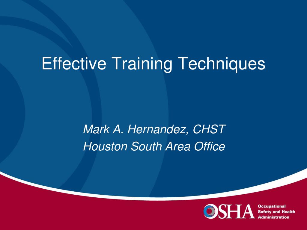 PPT Effective Training Techniques PowerPoint Presentation, free