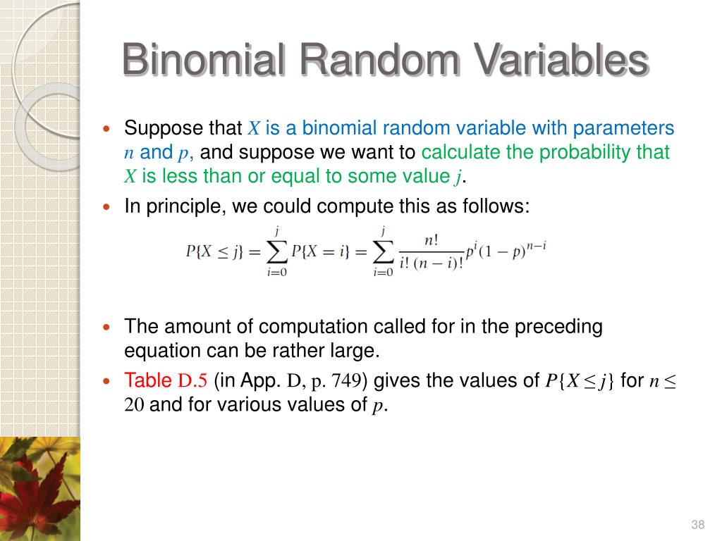 PPT Chapter 5 Discrete Random Variable PowerPoint Presentation, free