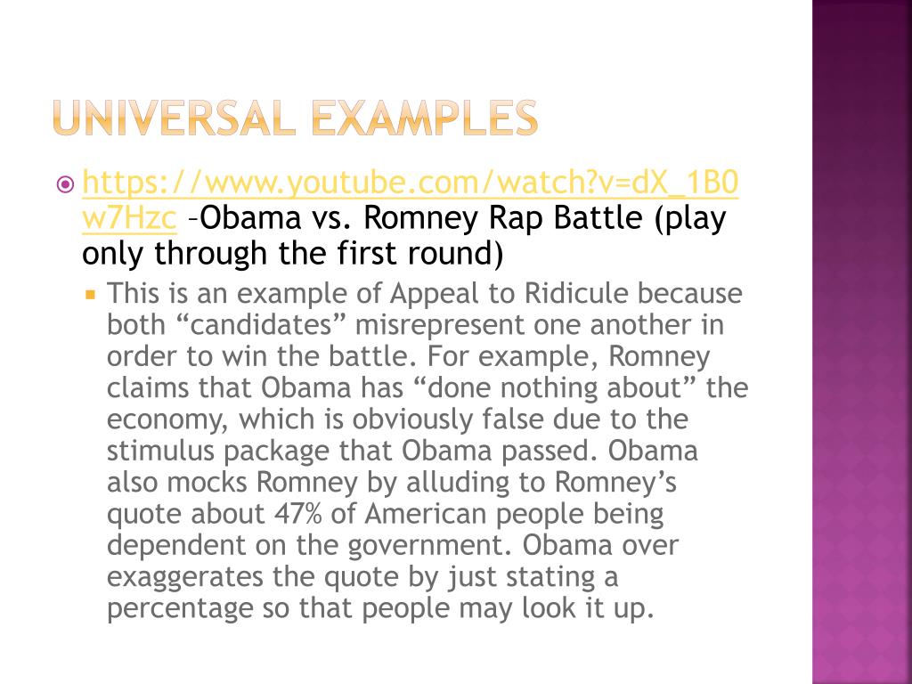 PPT Appeal To Ridicule PowerPoint Presentation, free download ID