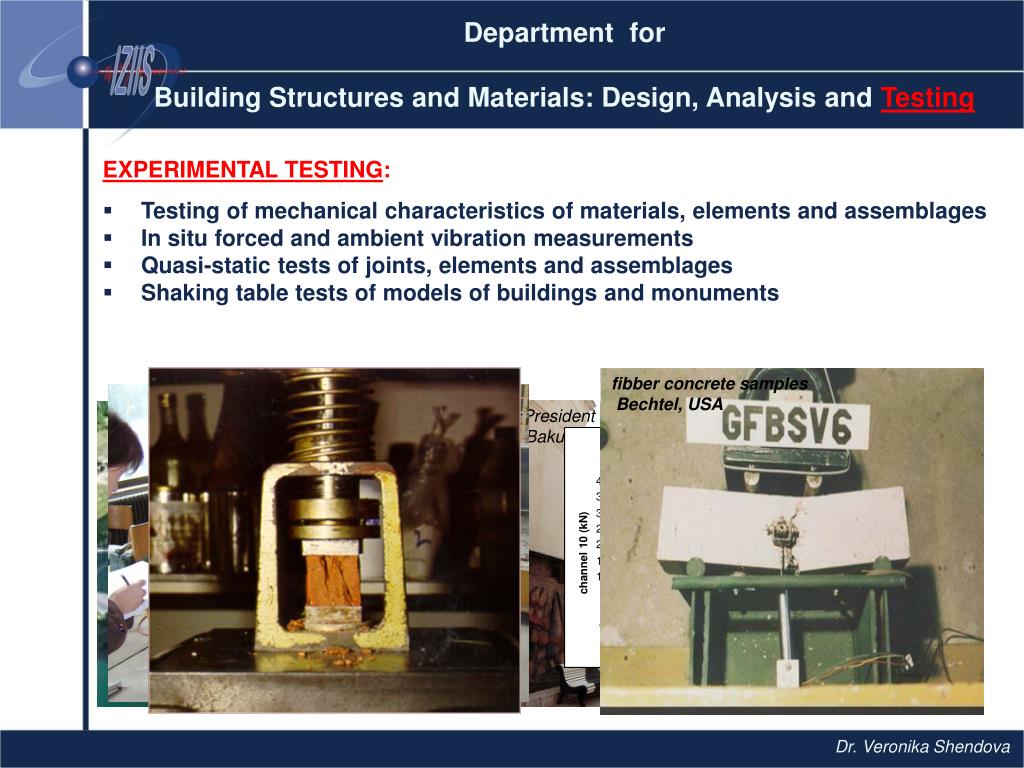 PPT Department for Building Structures and Materials Design