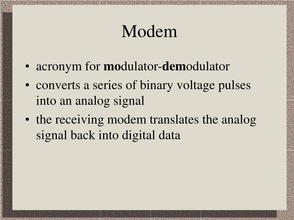 PPT Modem PowerPoint Presentation, free download ID1459332