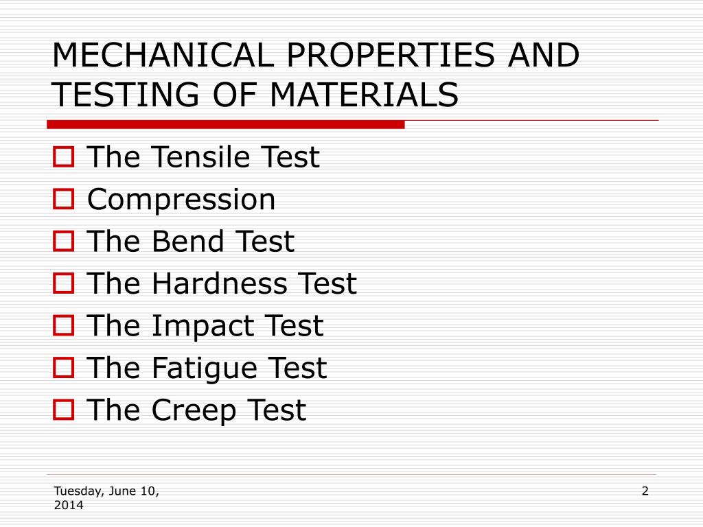 PPT MECHANICAL PROPERTIES OF MATERIALS PowerPoint Presentation, free