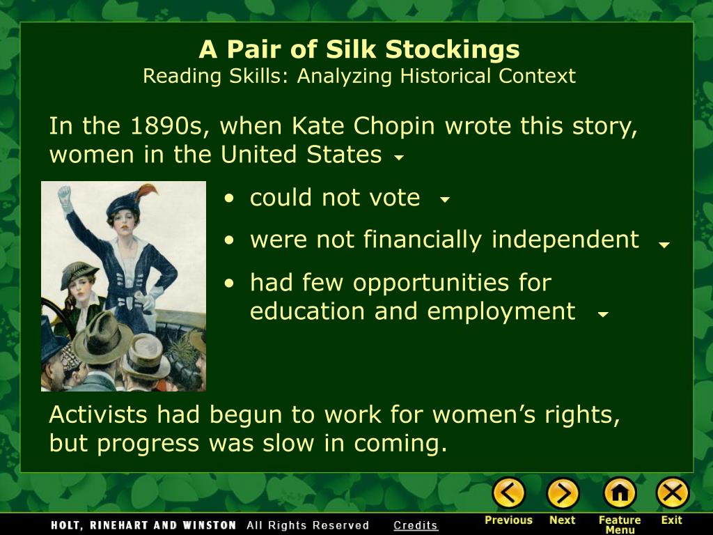 PPT A Pair of Silk Stockings by Kate Chopin PowerPoint Presentation