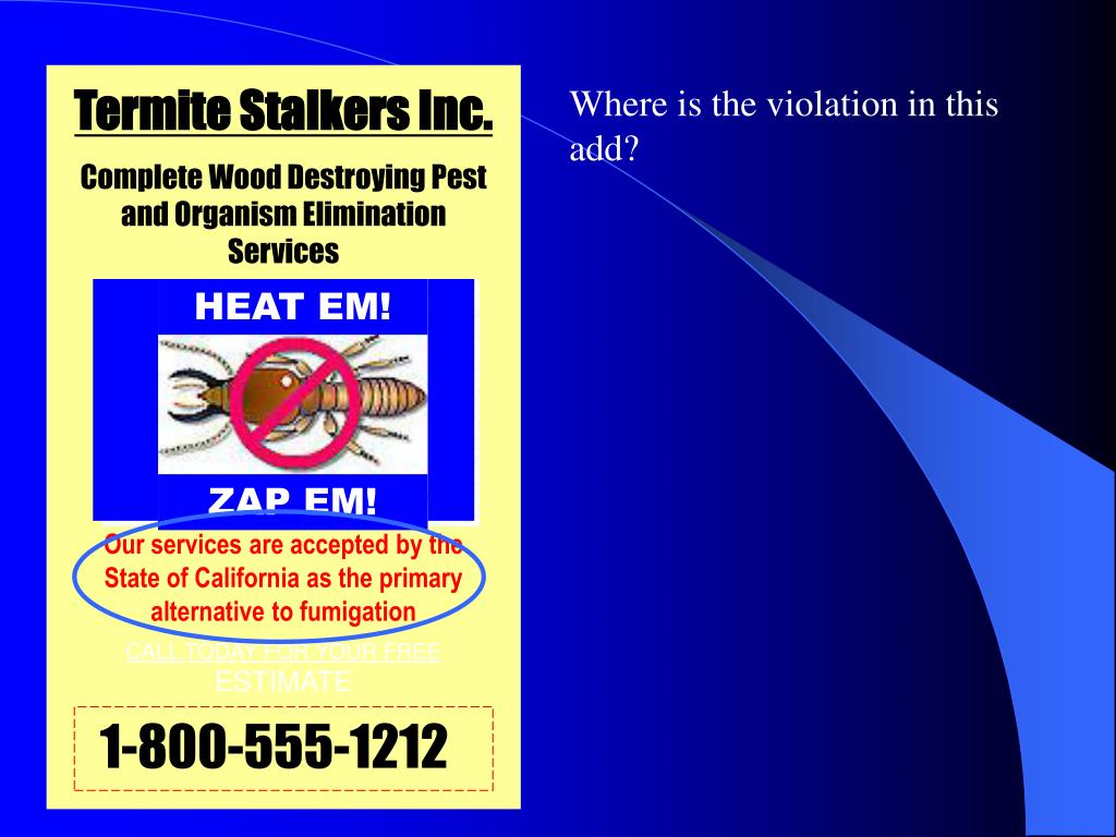 PPT Structural Pest Control Board PowerPoint Presentation, free