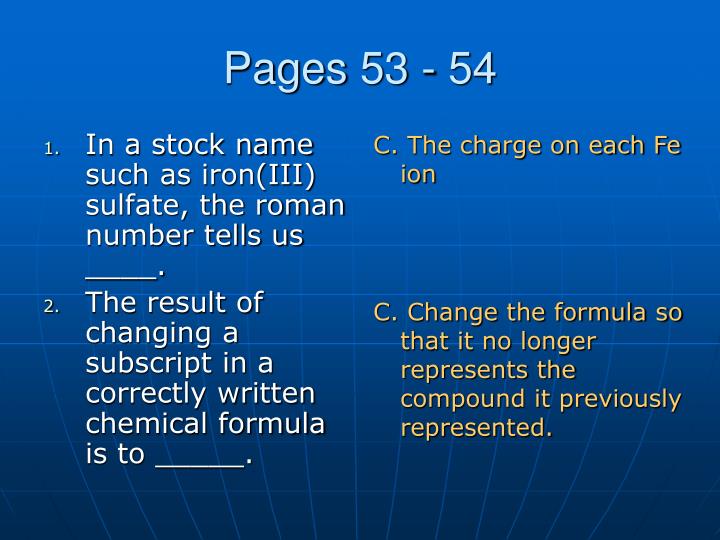 PPT Chemical Formulas and Chemical Compounds PowerPoint Presentation