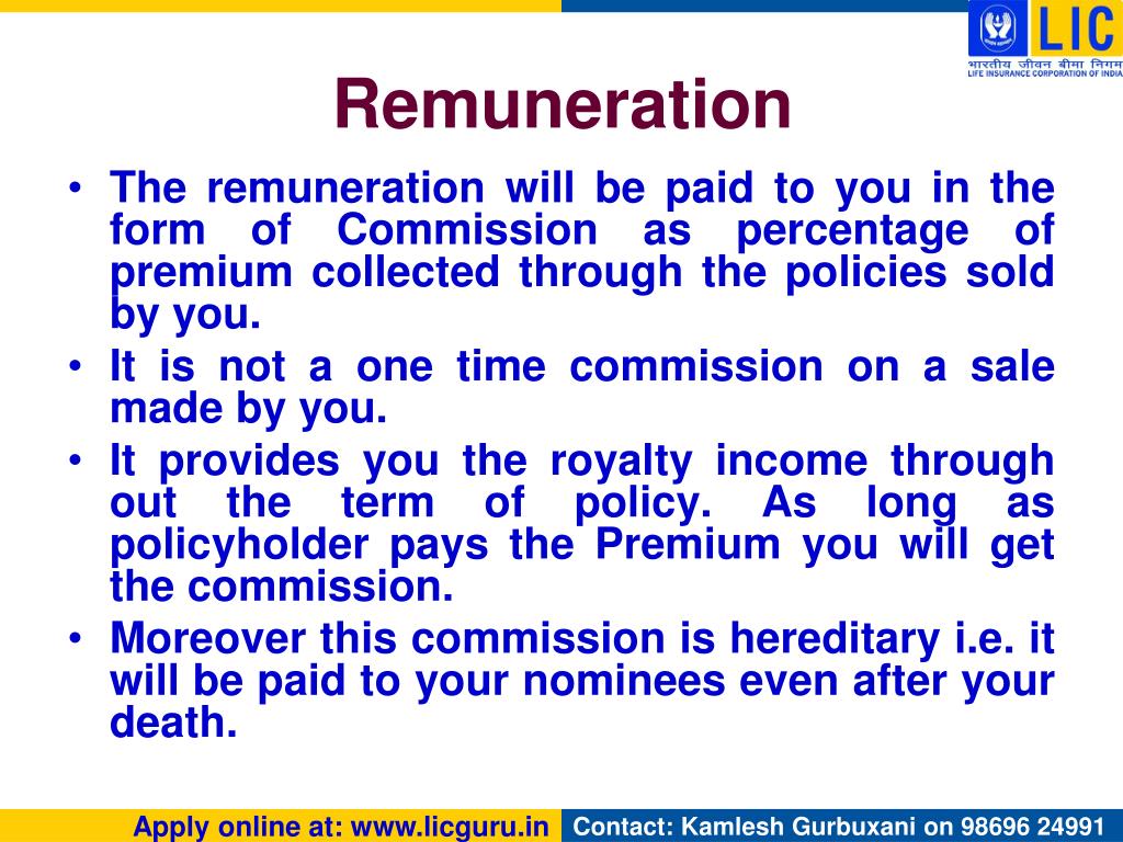 PPT Career as LIC Agent PowerPoint Presentation, free download ID