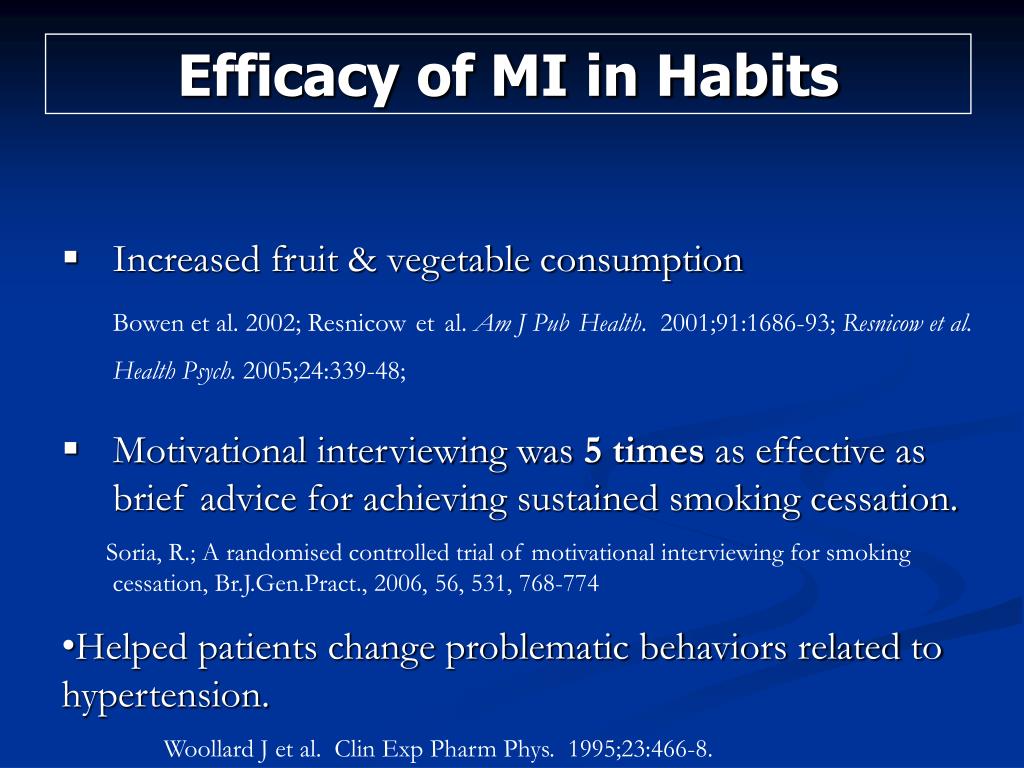 PPT Motivational Interviewing for Weight Loss & Exercise PowerPoint